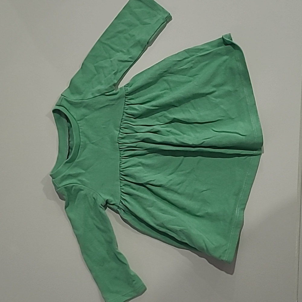 First Impression baby girl 3-6 month green long sleeve shirt
